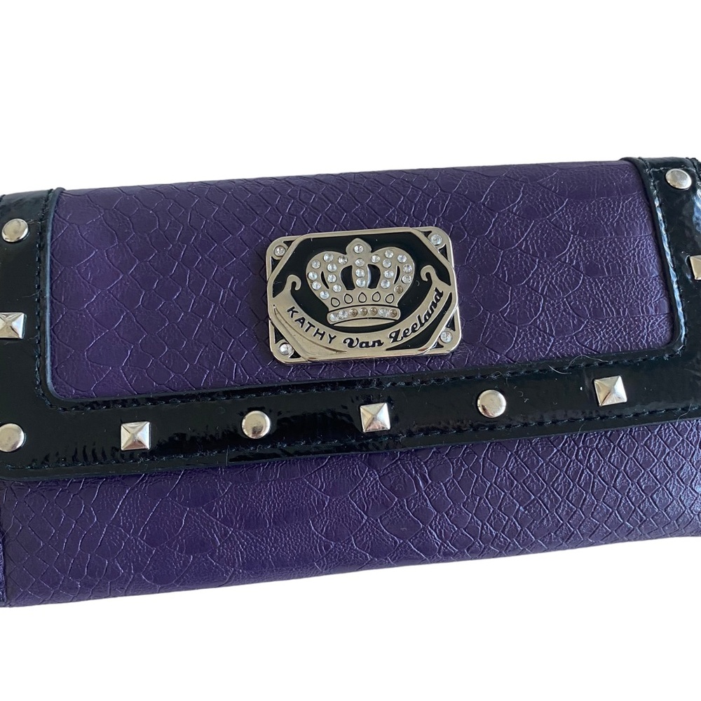 Kathy Van Zeeland Purple Wallet